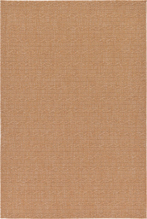 Unique Loom Outdoor Modern Links Machine Made Striped Rug Light Brown, Light Brown/Brown 5' 3" x 8' 0"