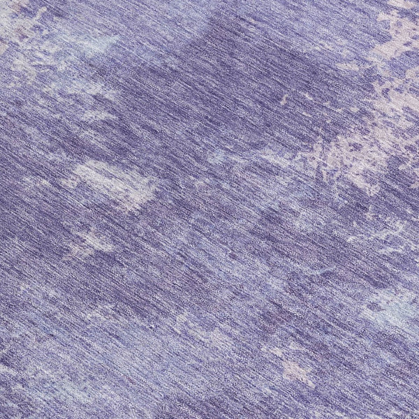 HomeRoots 9' X 12' Premium Plum & Gray Abstract Washable Area Rug - Stylish Indoor/Outdoor Accent for Any Space 689009