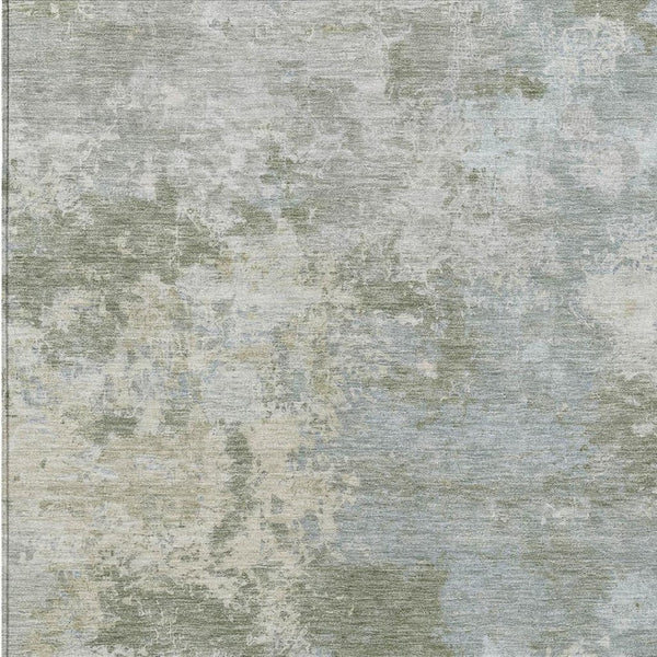 HomeRoots 5' X 8' Sage and Gray Abstract Area Rug – Stylish, Washable, Durable for Indoor & Outdoor Spaces 689012
