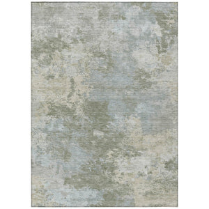 HomeRoots 8' X 10' Sage and Gray Abstract Area Rug - Stylish, Washable, Durable for Indoor & Outdoor Use! 689014