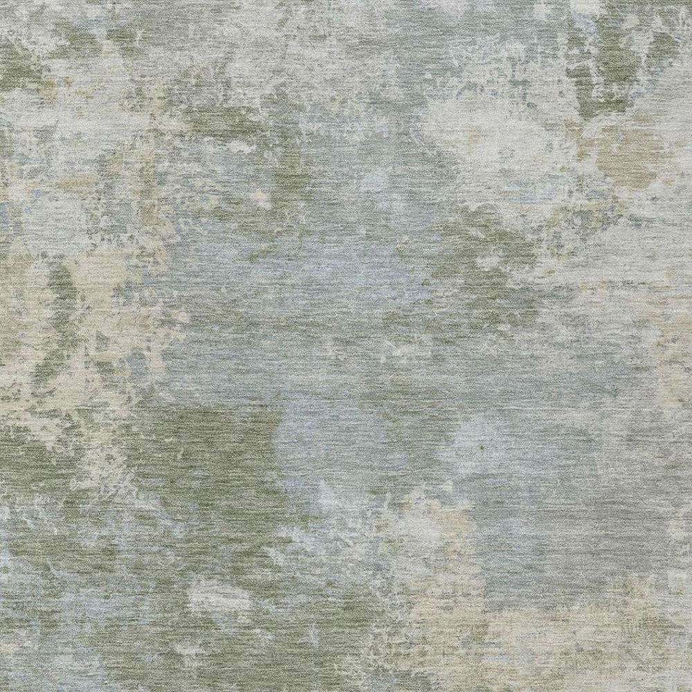 HomeRoots 9' X 12' Stylish Sage and Gray Abstract Area Rug - Durable, Washable, Indoor/Outdoor Design for Any Space 689015