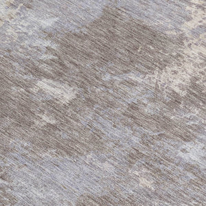 HomeRoots 8' X 10' Taupe and Beige Abstract Washable Area Rug - Stylish Indoor/Outdoor Design, Durable & Easy Care 689020
