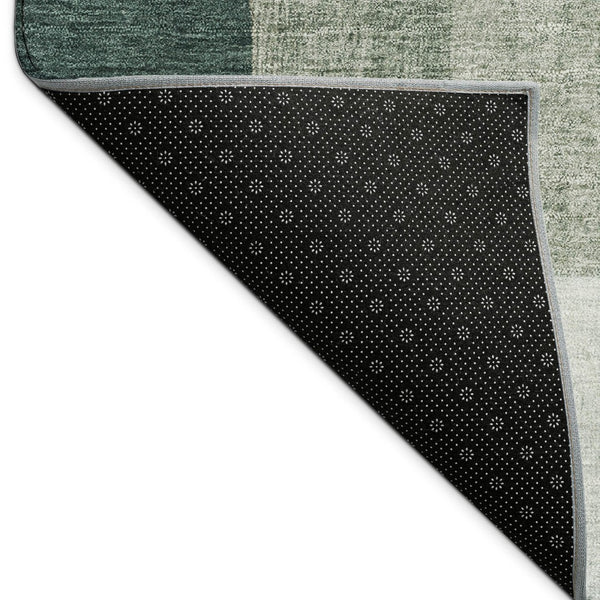 HomeRoots 8' X 10' Sage and Ivory Geometric Area Rug - Durable, Washable Design for Indoor and Outdoor Style 689026