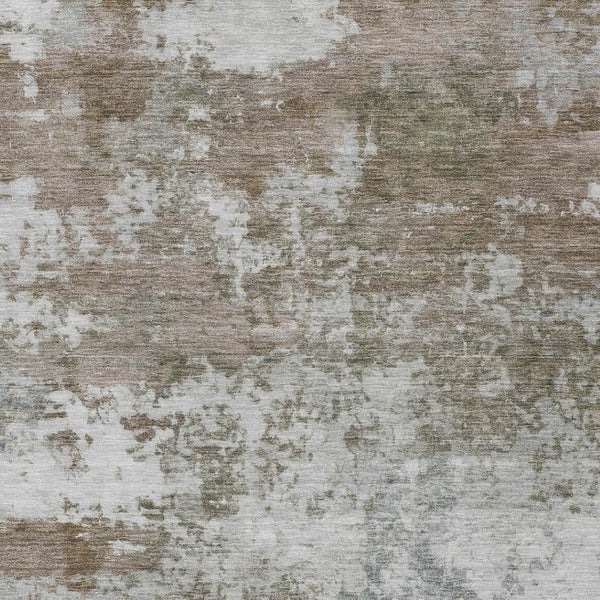 HomeRoots 5' X 8' Brown and Beige Abstract Area Rug - Durable, Washable, Stylish for Indoor & Outdoor Spaces 689090