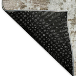 HomeRoots 5' X 8' Brown and Beige Abstract Area Rug - Durable, Washable, Stylish for Indoor & Outdoor Spaces 689090