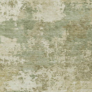 HomeRoots 5' Vibrant Lime Green and Beige Abstract Washable Area Rug for Indoor and Outdoor Spaces, Durable! 689096