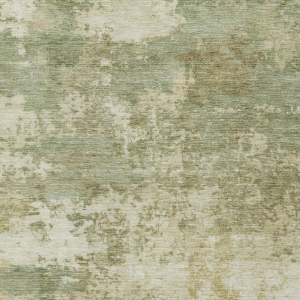 HomeRoots 8' X 10' Vibrant Lime Green & Beige Abstract Area Rug - Washable, Durable, Stain-Resistant Design! 689098