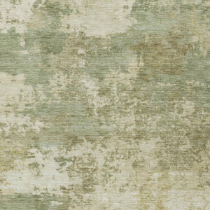 HomeRoots 9' Contemporary Lime Green & Beige Abstract Washable Area Rug for Indoor & Outdoor Spaces 689099
