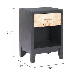 Zuo Modern Noite Side Table In Multicolor - Modern Fir Wood Design For Style & Functionality In Any Room Multicolor Fir Wood 110544-zuo-modern