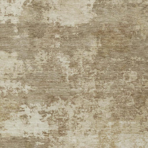 HomeRoots 8' x 10' Khaki and Beige Abstract Area Rug - Stylish, Washable, Indoor/Outdoor, Perfect for Families! 689104
