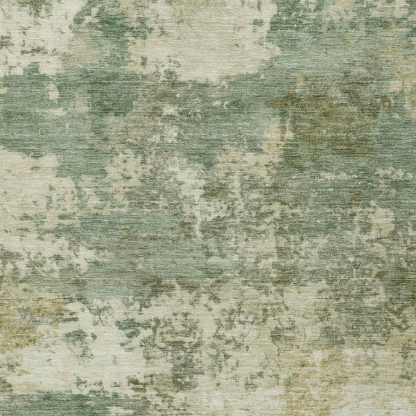 HomeRoots 8' X 10' Modern Sage & Beige Abstract Area Rug – Washable, Durable, Stylish for Indoor & Outdoor Use 689122