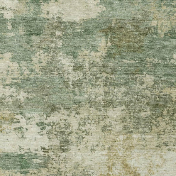 HomeRoots 10' Sage and Beige Abstract Washable Area Rug – Durable, Stylish, Indoor/Outdoor Solution for All Spaces 689124