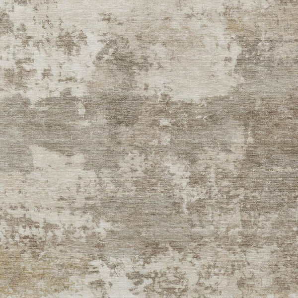 HomeRoots 8' X 10' Stylish Taupe & Beige Abstract Washable Area Rug - Perfect for Indoor & Outdoor Spaces! 689128
