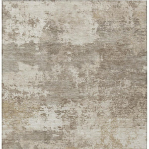 HomeRoots 9' Taupe and Beige Abstract Area Rug – Durable, Washable, Stylish for Indoor & Outdoor Spaces! 689129