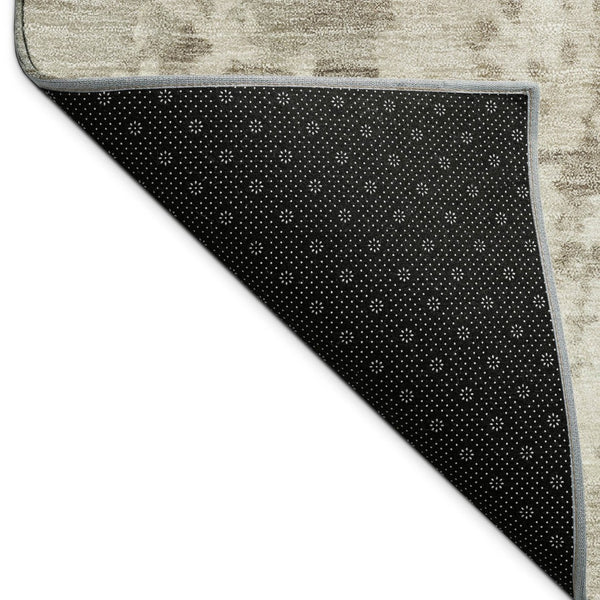 HomeRoots 10' Contemporary Taupe and Beige Abstract Washable Area Rug - Stylish Indoor/Outdoor Design! 689130