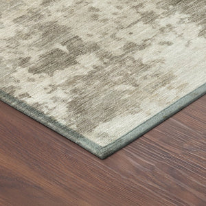 HomeRoots 10' Contemporary Taupe and Beige Abstract Washable Area Rug - Stylish Indoor/Outdoor Design! 689130
