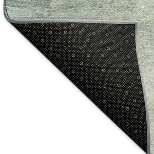 HomeRoots 5' X 8' Aqua and Green Abstract Area Rug - Washable, Durable Indoor/Outdoor Design for Any Space 689144
