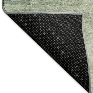 HomeRoots 9' X 12' Fern Green Abstract Area Rug – Durable Washable Design for Indoor & Outdoor Spaces, Easy Care! 689165