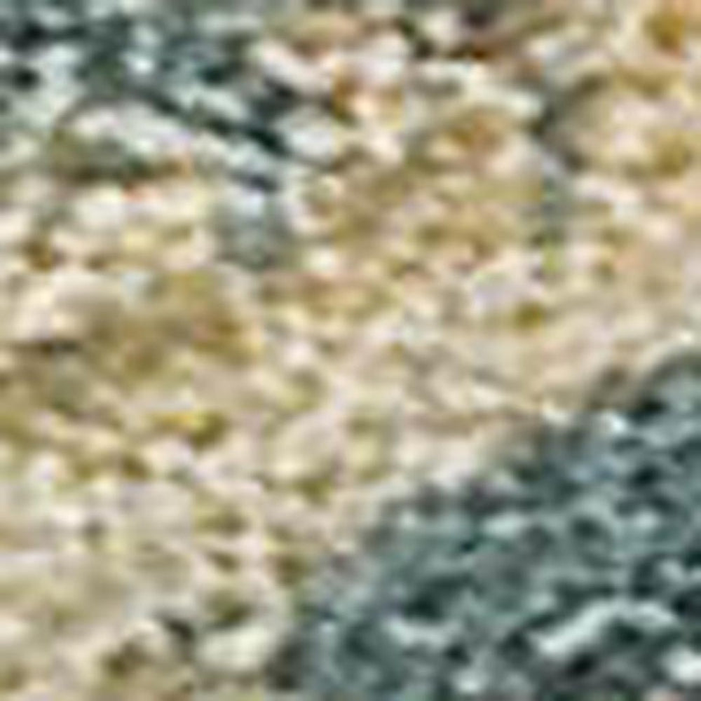 HomeRoots 5' X 8' Teal Blue and Gold Abstract Area Rug - Stylish, Washable, Indoor/Outdoor, Durable Design! 689186