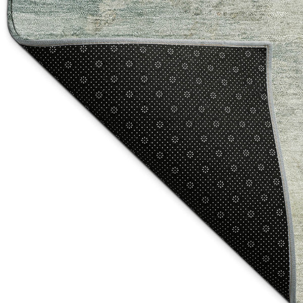 HomeRoots 10' Teal Blue & Gold Abstract Washable Area Rug - Stylish, Durable Design for Indoor & Outdoor Use 689190