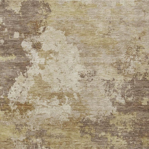 HomeRoots 9' X 12' Wheat And Beige Abstract Area Rug - Stylish, Washable, Durable for Indoor & Outdoor Spaces 689195