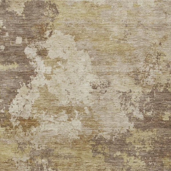 HomeRoots 9' X 12' Wheat And Beige Abstract Area Rug - Stylish, Washable, Durable for Indoor & Outdoor Spaces 689195