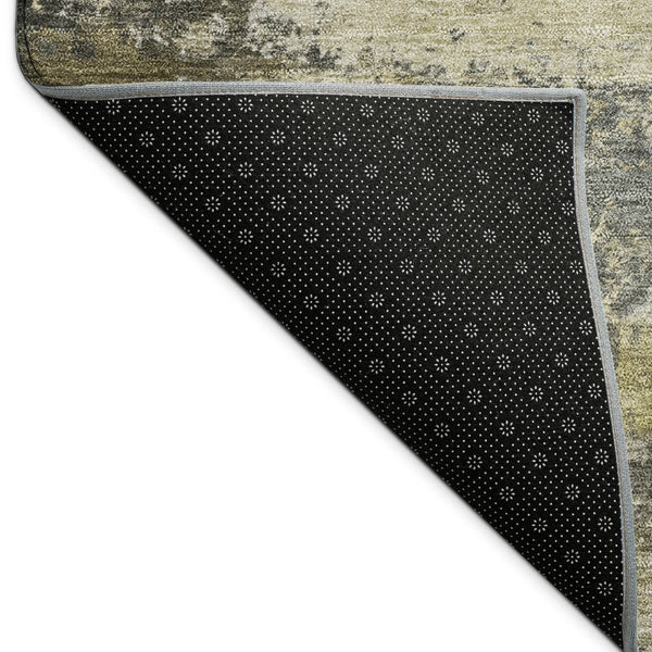 HomeRoots 10' X 14' Pewter and Gray Abstract Area Rug – Durable, Washable, Stylish for Indoor & Outdoor Spaces 689232