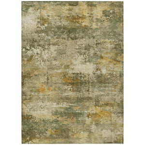 HomeRoots 9' X 12' Sage and Beige Abstract Area Rug - Washable, Durable, Indoor/Outdoor Design for Modern Spaces 689237