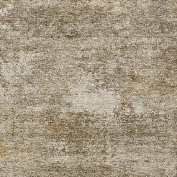HomeRoots 9' X 12' Beige and Brown Abstract Washable Area Rug - Stylish, Durable for Indoor & Outdoor Spaces 689243