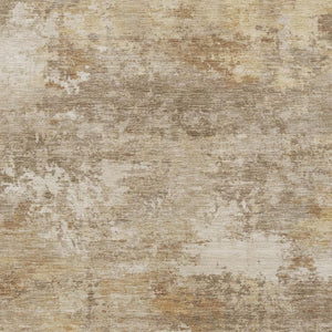 HomeRoots 10' X 14' Khaki Beige Abstract Washable Rug - Stylish Indoor/Outdoor Decor for High-Traffic Areas 689250