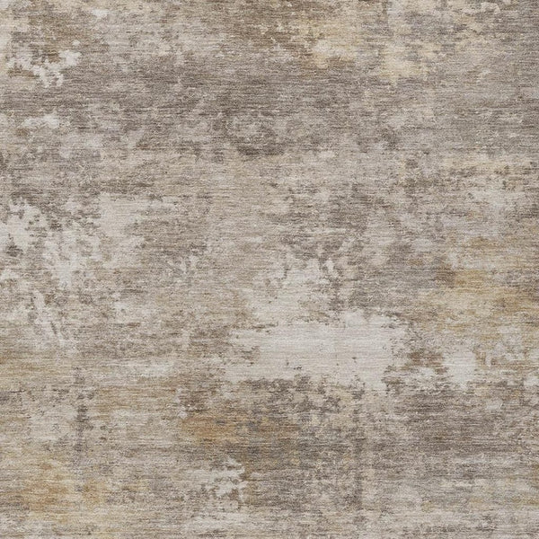 HomeRoots 8' X 10' Contemporary Pewter & Beige Abstract Washable Rug for Indoor & Outdoor Versatility 689254