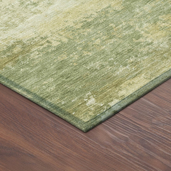 HomeRoots 9' X 12' Sage and Gold Abstract Area Rug – Stylish, Washable, Durable for Indoor & Outdoor Spaces 689261