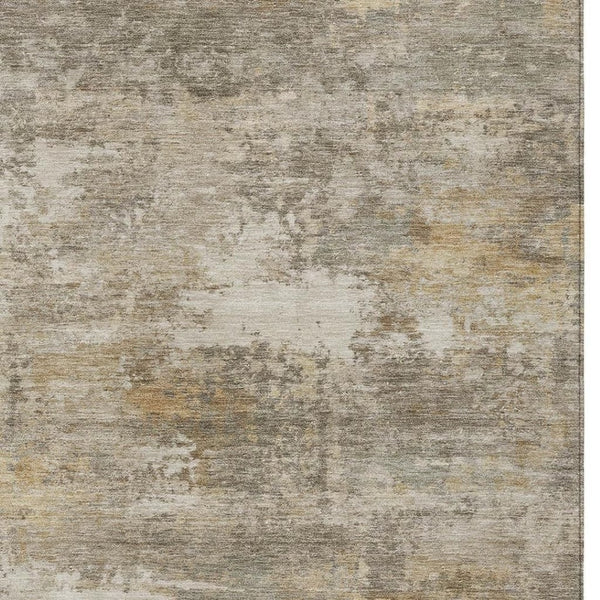 HomeRoots 8' X 10' Taupe and Beige Abstract Area Rug - Washable, Durable, and Stylish for Indoor/Outdoor Spaces 689266