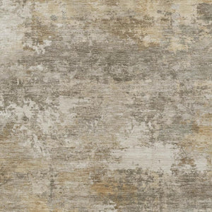 HomeRoots 9' X 12' Taupe and Beige Abstract Washable Area Rug - Stylish Indoor/Outdoor Durable Comfort Solution 689267