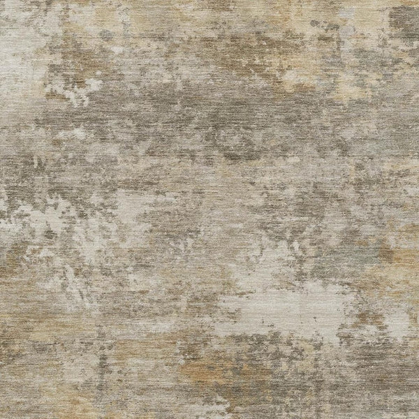 HomeRoots 9' X 12' Taupe and Beige Abstract Washable Area Rug - Stylish Indoor/Outdoor Durable Comfort Solution 689267