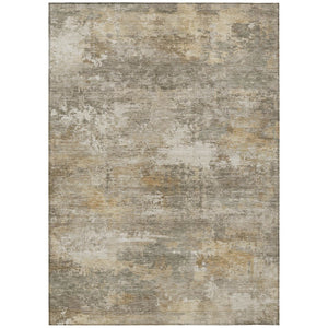 HomeRoots 9' X 12' Taupe and Beige Abstract Washable Area Rug - Stylish Indoor/Outdoor Durable Comfort Solution 689267