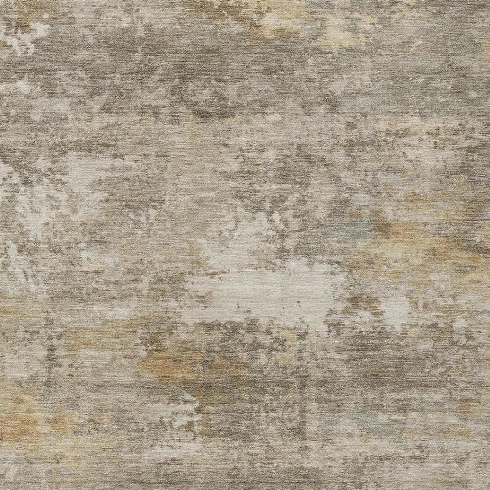 HomeRoots 10' Modern Abstract Taupe & Beige Washable Area Rug – Durable for Indoor/Outdoor High Traffic Use! 689268