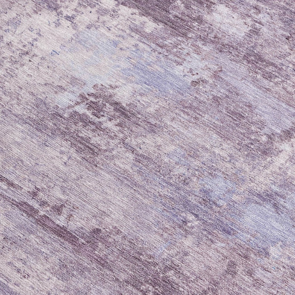 HomeRoots 8' X 10' Lavender Abstract Area Rug - Stylish, Durable & Washable for Indoor or Outdoor Spaces! 689290