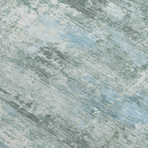 HomeRoots 10' Sage and Ivory Abstract Washable Area Rug – Durable, Stylish, Indoor/Outdoor Design for Any Space! 689298