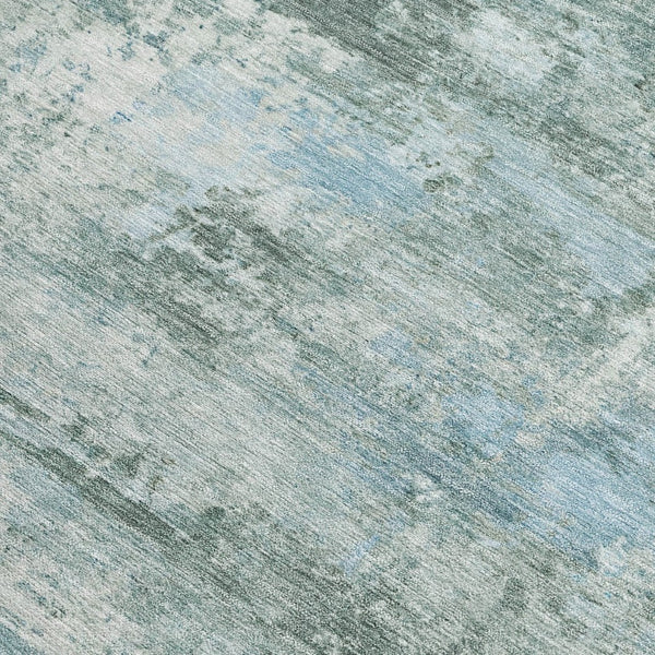 HomeRoots 10' Sage and Ivory Abstract Washable Area Rug – Durable, Stylish, Indoor/Outdoor Design for Any Space! 689298