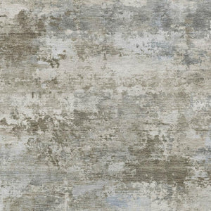 HomeRoots 8' Tan and Beige Abstract Machine Washable Area Rug for Indoor/Outdoor High-Traffic Spaces 689302
