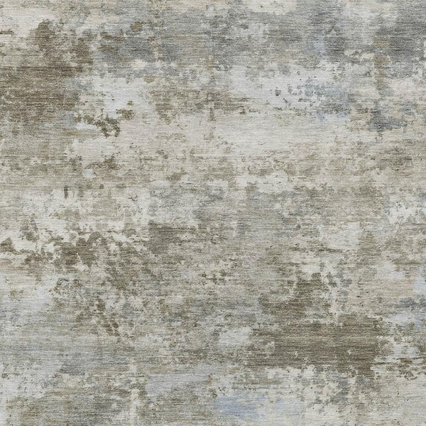 HomeRoots 8' Tan and Beige Abstract Machine Washable Area Rug for Indoor/Outdoor High-Traffic Spaces 689302