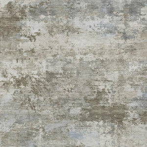 HomeRoots 10' x 14' Tan and Beige Abstract Area Rug - Durable, Machine-Washable for Indoor & Outdoor Spaces 689304