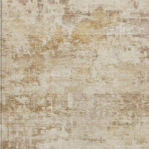 HomeRoots 5' X 8' Beige and Brown Abstract Washable Area Rug - Durable, Stylish, Indoor/Outdoor Versatility 689318