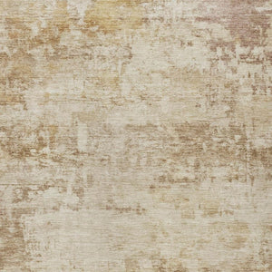 HomeRoots 9' X 12' Beige and Brown Abstract Area Rug - Durable, Washable, Modern Style for Indoor & Outdoor Spaces 689321