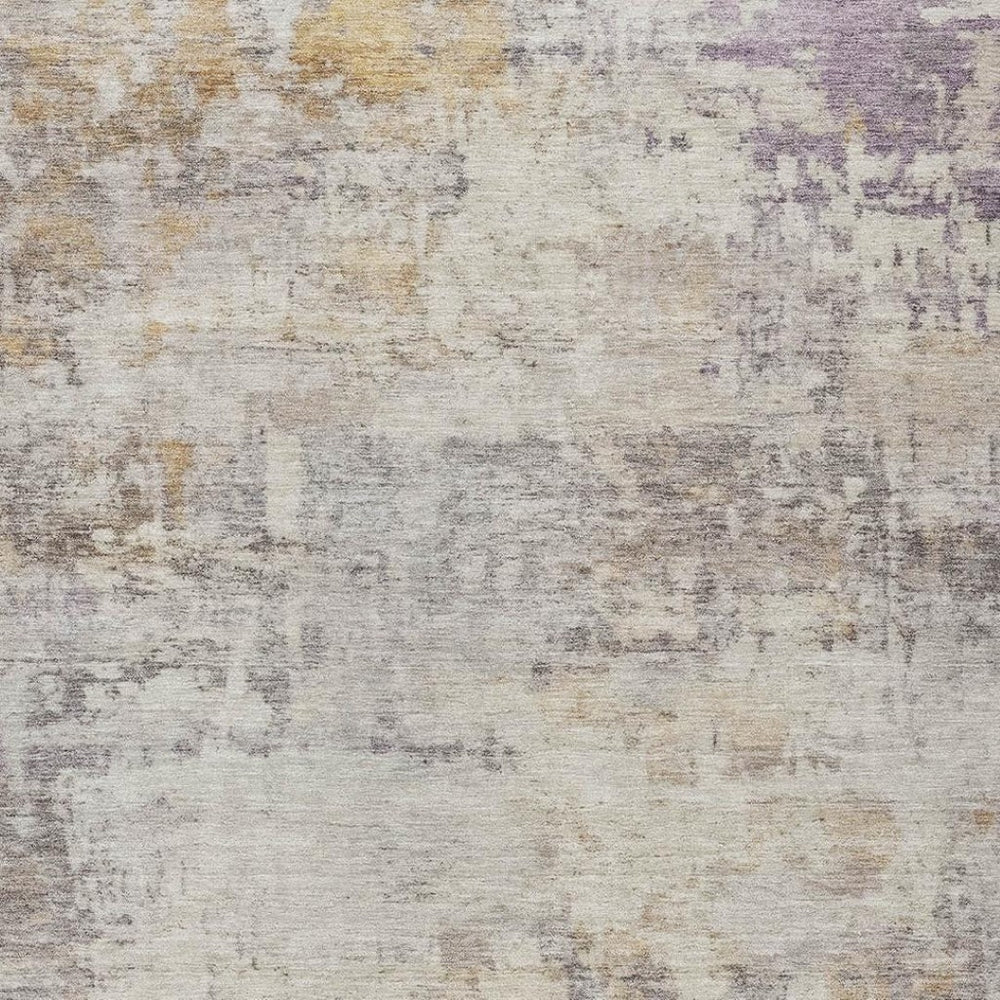 HomeRoots 9' X 12' Indoor Outdoor Abstract Rug – Stylish Linen-Beige Design, Washable, Stain Resistant & Durable 689327