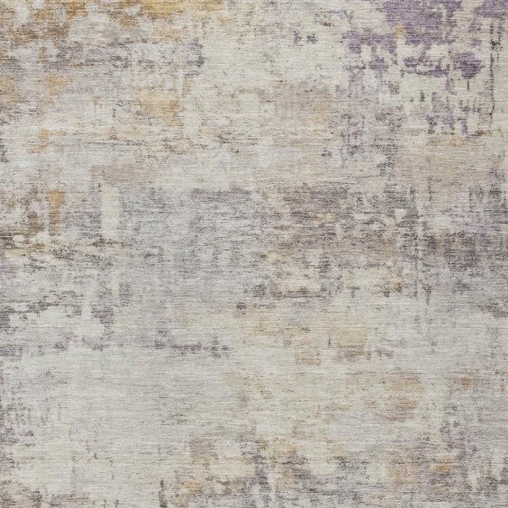 HomeRoots 10' Modern Abstract Washable Area Rug in Linen & Beige – Indoor/Outdoor Durable & Stylish Design 689328
