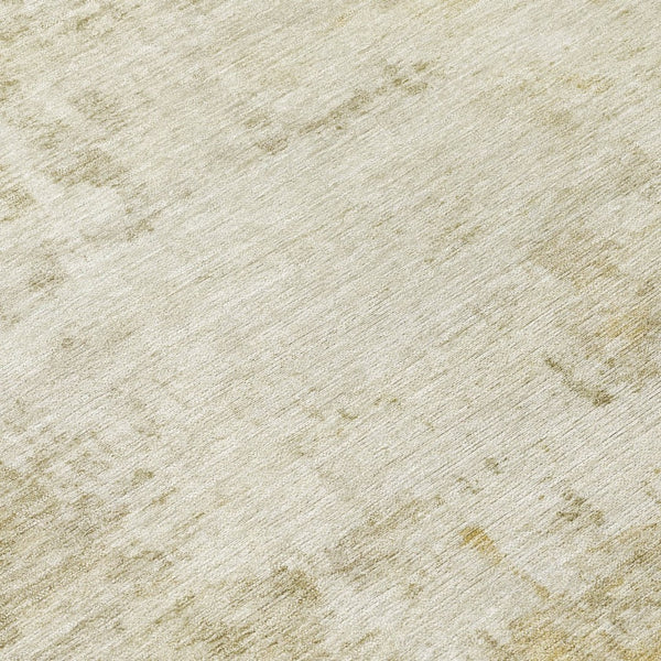 HomeRoots 8' Abstract Beige and Ivory Round Washable Area Rug for Indoor & Outdoor Spaces - Modern Style! 689331