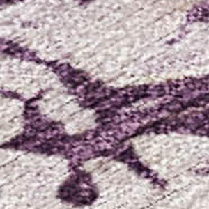 HomeRoots 10' X 14' Stylish Eggplant & Beige Abstract Rug - Washable, Stain-Resistant for Indoor/Outdoor Use 689364