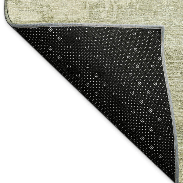 HomeRoots 9' x 12' Sage and Ivory Abstract Area Rug - Stylish, Washable, Durable for Indoor & Outdoor Spaces 689393
